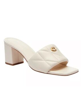 Coach White Holly Heels